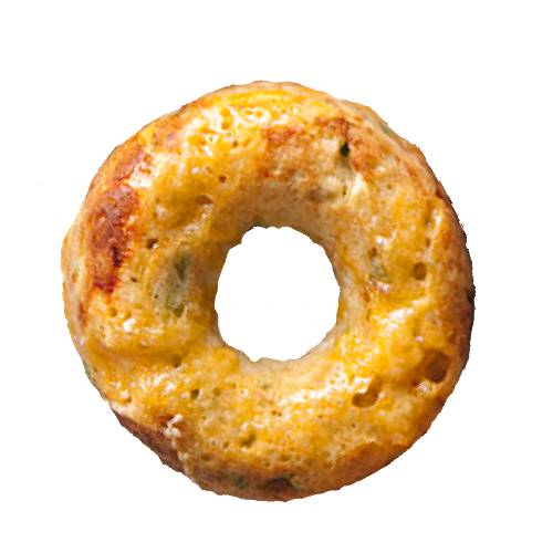 Cheese doughnut is a dough with the addition of grated cheese then deep fried until golden brown.