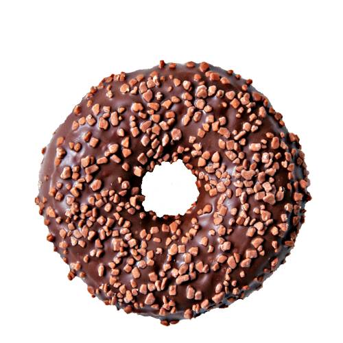 Milo doughnut made by mixing milo powder with doughnut dough then fried and sprinkle with milo on top.