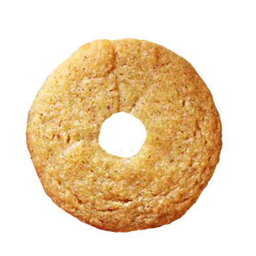 Wholemeal doughnut made from leavened deep fried dough made from wholemeal flour.