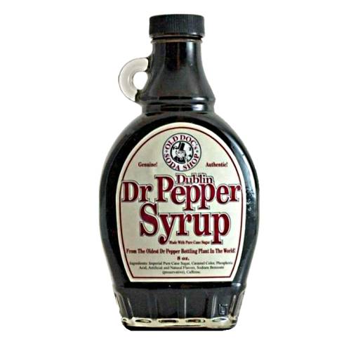Dr Pepper Syrup - Dr Pepper syrup with dark red color and sweet doctor pepper flavour.