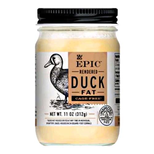 Duck Fat - Duck Fat has a higher percentage of mono unsaturated fat than saturated fat.