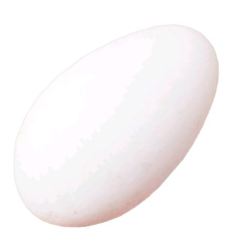 Goose Egg is 50 percent bigger than a chicken egg at 140 grams to 150 grams or 4 to 6 ounces in weight.