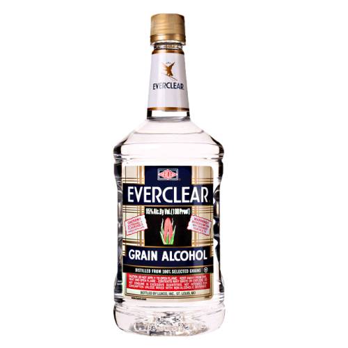 Everclear 189 Proof - 189 Proof Everclearis is a grain alcohol made from grain corn and distilled clean and clear.