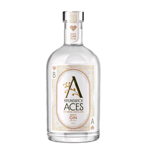 Brunswick Aces Hearts blend gin is inspired by spicy gin leading with taste of cassia bark and ginger with beautifully balanced by sweet citrus and native Wattleseed.
