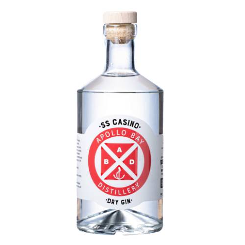 Gin Dry Apollo Bay - Apollo Bay dry gin is a well balanced dry style gin with the flavour of juniper cinnamon myrtle saltbush fennel.