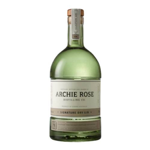 Gin Dry Archie Rose - Archie Rose Distilling Co with native botanicals including Lemon Myrtle Blood Lime River Mint and Dorrigo Pepperleaf Archie Rose Signature Dry Gin.