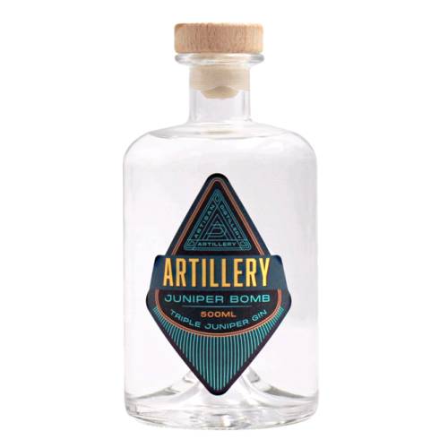 Gin Dry Artillery - Artillery dry gin is a contemporary dry style gin characterised by a triple dose of juniper with a subtle balance of citrus and spice.