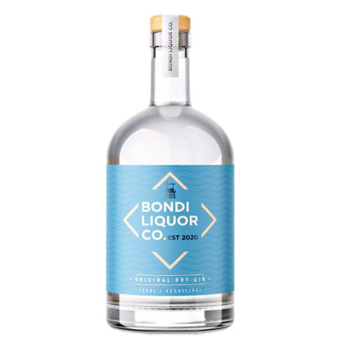 Bondi Liquor dry gin with juniper citrus and spice thanks to additions of lemon pee cassia and wattleseed.