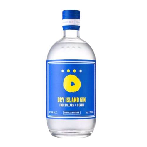 Gin Dry Island Four Pillars - Dry Island Four Pillars gin distilled with juniper coriander river mint roasted wattleseed strawberry gum lemon myrtle and fresh lemons plus meadowsweet.