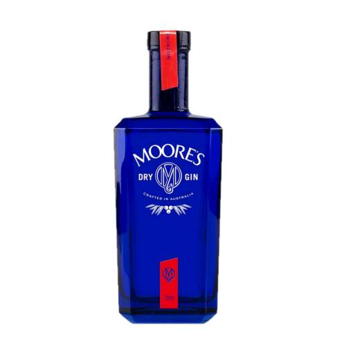 Gin Dry Moores - Moores Dry gin is a classic citrus and herbaceous juniper dominant gin enlivened with a selection of native botanicals.
