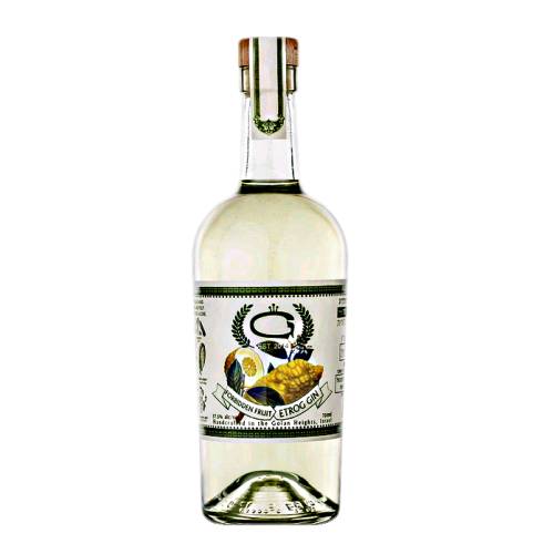 Golan Heights etrog gin is coloured and flavoured with etrog citrus rind and juice and very gently sweetened.