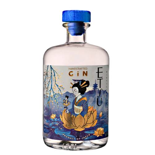 Gin Etsu Japanese - Etsu Japanese Gin which translates to pleasure in Japanese is distilled on the Northern Island of Hokkaido in Japan and hand crafted with orange and fresh Yuzu on the nose and the palate is full bodied with orange peel characters.