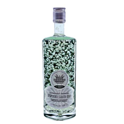 Gin Finger Lime Wild Hibiscus - Wild Hibiscus finger lime gin is the distillers master piece featuring suspended finger lime caviar from the distillers 80 acre farm at Kurrajong Heights.