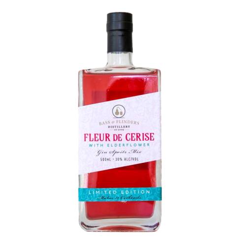 Gin Fleur de Cerise Bass And Flinders - Bass And Flinders Distillery Fleur de Cerise combines juniper berries with lush fragrant botanicals including hibiscus rosella orange local cherries and raspberries. This elegant pink gin is then blended with elderflower sweetened with organic Peninsula honey.