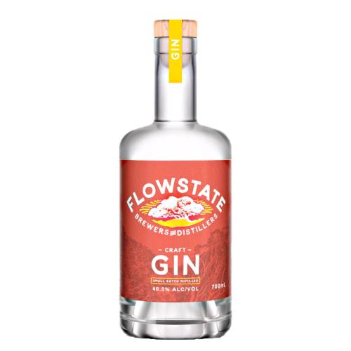 Gin Flowstate - Flowstate Brewers and Distillers gin with the addition of wedged grapefruit and lemon are vapour infused for a delicate distillate balancing savoury and floral notes with a citrus freshness.