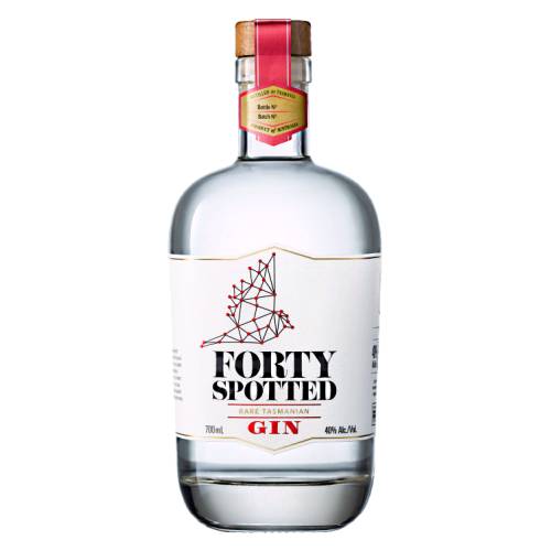 Gin Forty Spotted - Forty Spotted Rare Tasmanian Gin is hand distilled in small copper pot stills using the steeping method of Gin production and use of traditional botanicals of juniper berry.