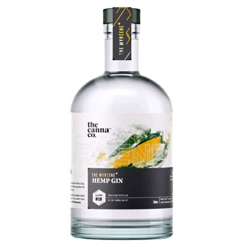 Gin Hemp Myrcene Cannabis Co - The Canna Co myrcene hemp gin with bubblegum aromas blend with lavender pine forest and sage.