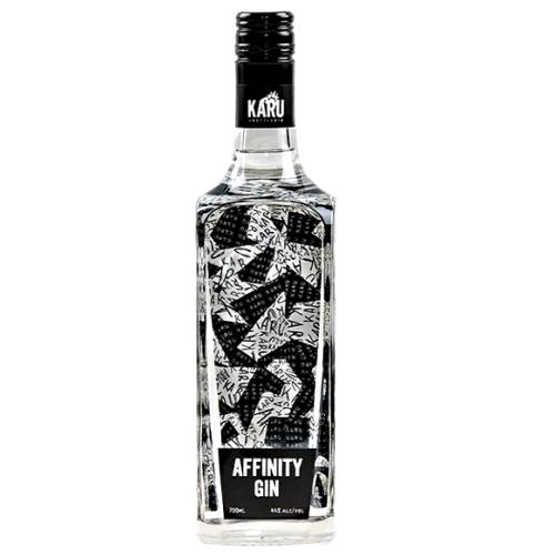 Gin Karu - Karu Distillery affinity gin with Juniper a sliver of orange citrus delicate floral rich spice and the natural sweetness of vanilla and almonds.
