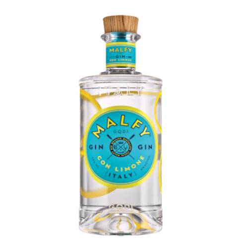 Gin Malfy - Malfy is a zesty citrus and yet classically complex gin with botanical additions are lemon peels sourced from the coastline that are steeped in alcohol and pressed in a basket press and blended with juniper and other botanicals before distillation.