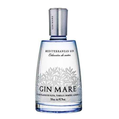 Gin Mare - Gin Mare lays on its Mediterranean ingredients being the only Gin using Arbequina Rosemary Thyme and Basil as its main botanicals.
