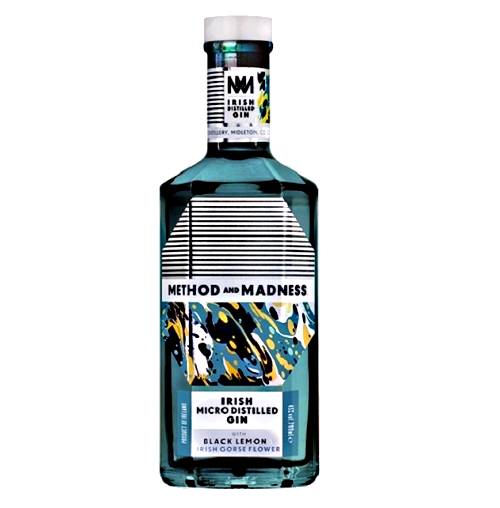 Gin Method And Madness - Method And Madness Gin is made with sixteen botanicals including black lemon and gorse flower have been micro distilled in the oldest pot still.