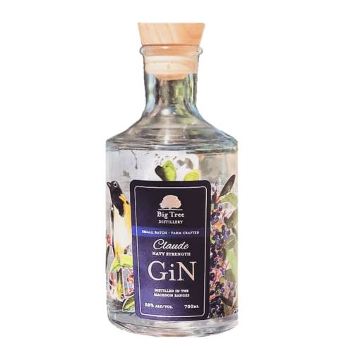 Navy Strength Big Tree gin navy strength gin has a hint of the our heavy hitter farm crafted gin that is full flavour Navy Strength with a delicate touch of Southern Sassafras foraged from the Victorian mountains.