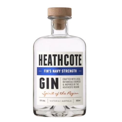 Heathcote Navy Strength Gin is the stuff of local legends and made with the same botanical ingredients as Heathcote Founders Gin.