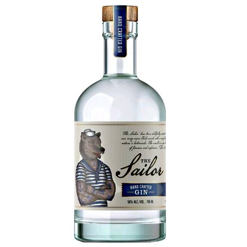 Gin Navy Strength Tiny Bear - Tiny Bear navy strength gin with juniper base orange clove and spiced cardamom.