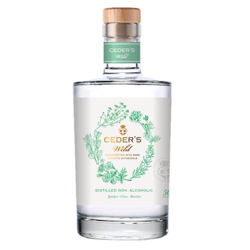 Ceders Wild Non Alcoholic Gin is made of South African botanicals and pristine Swedish water. Ceders Wild is described as spicy and intriguing with its intriguing blend of classic gin botanicals such as juniper and ginger combined with clove and rooibos.