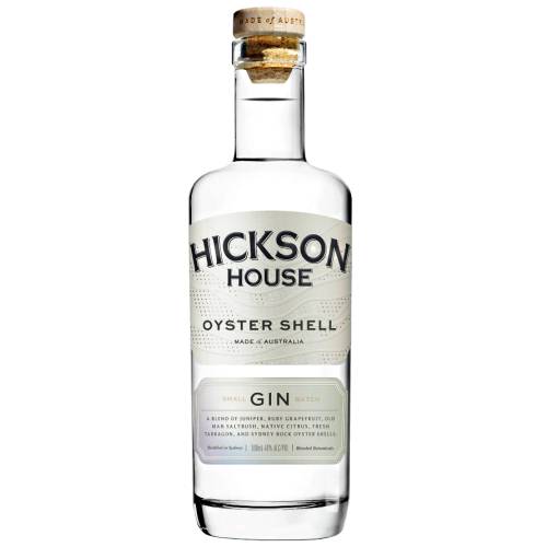 Gin Oyster Hickson House - Hickson House Oyster Gin with infused with seaweed fresh tarragon native finger lime fresh ruby grapefruit and crushed Rock Oyster Shells.