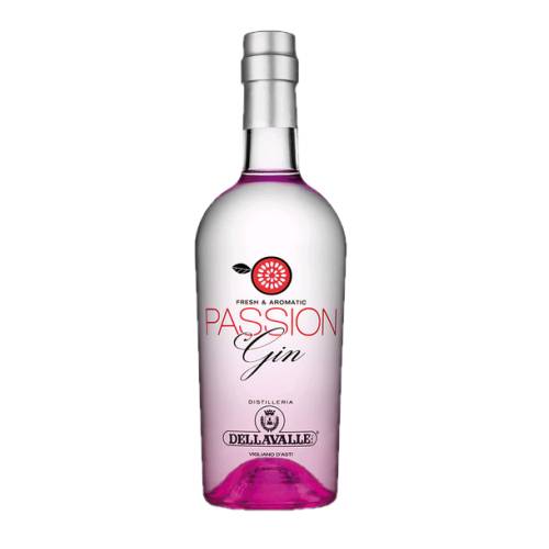 Passion gin spirit drink based on hydroalcoholic solution of cereals and juniper distillate expertly blended with passion fruit alcoholics such as papaja mango passion flower pineapple dragon fruit.