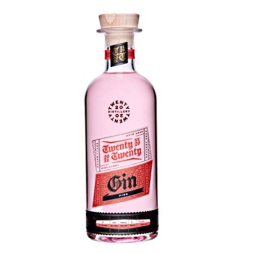 20 20 pink gin has a sweet raspberry nose with a full juniper hit and light citrus notes on the back end.
