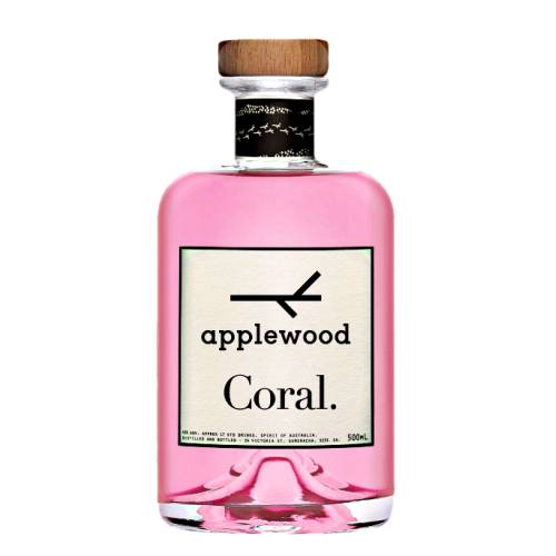 Gin Pink Applewood - Applewood Pink Gin is inspired by the Great Barrier Reef and its tropical surrounds the aromatics of strawberry gum fragrant spice of riberries and salinity of karkalla coral gin speaks true of a captivating australian seascape.