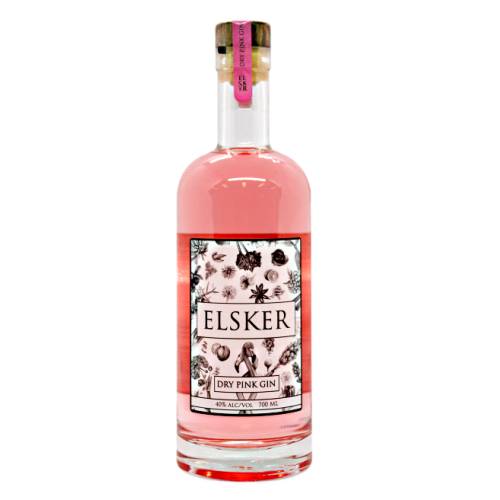 Gin Pink Elsker - Elsker pink gin is infused with wild Norwegian raspberries resulting in its stunning pink appearance. The gentle infusion process has created a perfect blend of flavours that is non sweet and perfect for every occasion.
