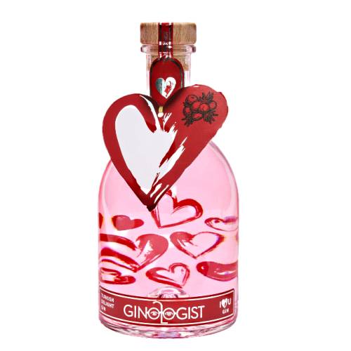Gin Pink Ginologist - Ginologist I Love You Gin is a soft pink medley of infused Rose Geranium and a touch of distilled chocolate that develops a smooth and luscious taste of Turkish Delight that quickly turns into an instant crowd favourite.