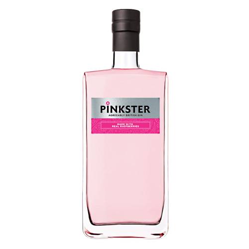 Pinkster pink gin made with raspberries thats been titillating taste buds and is deliciously dry with a hint of fruit and an exceptionally smooth finish.