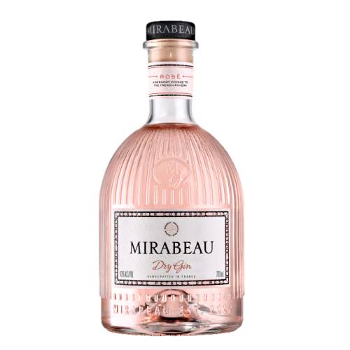 Gin Rose Mirabeau - Mirabeau rose gin is a true dry gin juniper led and made in the dry style then tinted rose with a touch of Provencal flair and 12 botanicals are all at home in Provence either growing wild or cultivated for the perfume trade with its historical heart in grasse.