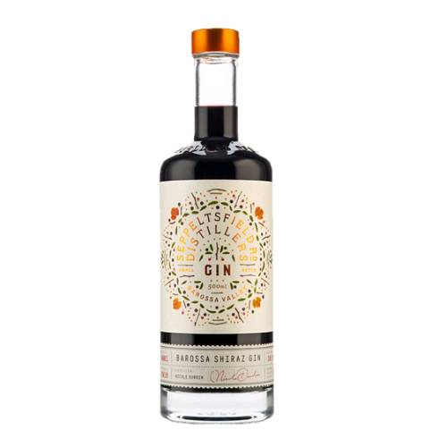 Gin Shiraz Seppeltsfield Rd - Barossa Shiraz gin made by Seppeltsfield Road Distillers handpicked whole bunch Western Barossa Shiraz is macerated in House Gin delivering soft tannins and rich Shiraz fruit flavours and subtle juniper orange and cinnamon notes.