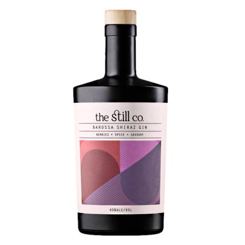 The Still Co shiraz gin made with red berries and shiraz spice black pepper and juniper with a soft lingering finish.