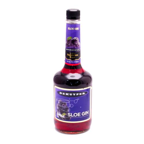 Dekuyper sloe gin with sloe berries added for tast.