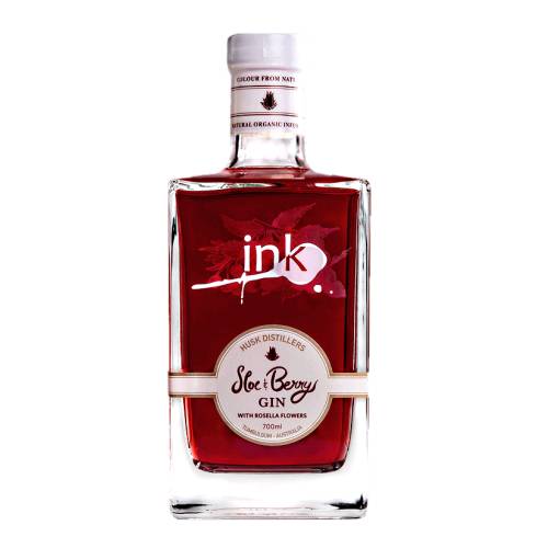 Gin Sloe Ink - Ink Sloe And Berry Gin is distilled with juniper berry coriander angelica and liquorice root and sloe berry mingles with Davidson plum both fruits giving the gin a tart flavour base.