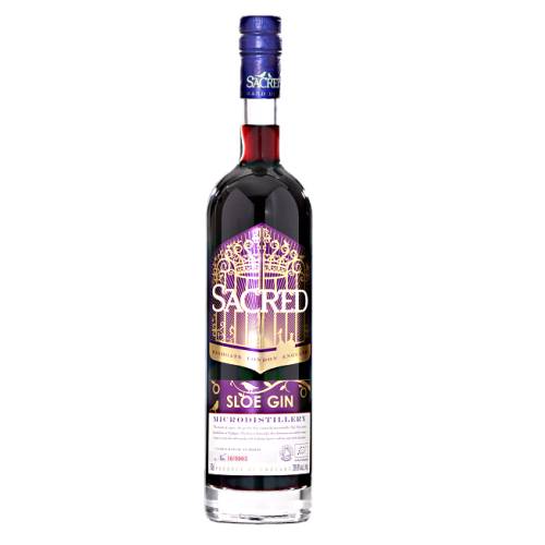 Sacred Spirits sloe gin is a bottle of organic sloe gin that has been created by micro distiller ian hart in his family home in highgate.