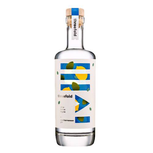Gin Threefold - Threefold gin with lemon peel juniper and coriander seed providing a backbone bay leaf basil thyme and rosemary are vapour distilled to produce a wonderful favoury aroma of herbs.