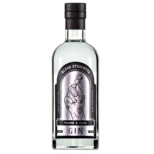Yours And Mine Gin has cardamom and vanilla lemon zest and lemongrass with a clean clear look.