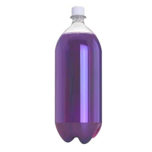 Grape soda is a bright purple carbonated water which carbon dioxide gas under pressure has been dissolved into water with a strong grape flavour.