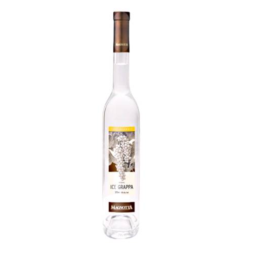 Grappa Magnotta - Magnotta Grappa made from grape skins and clear in color.