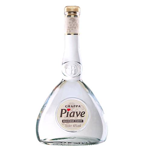 Grappa Piave - Piave Grappa is a famous Italian spirit made from the skins stalks and seeds of grapes. Aromatic and full of flavour Piave is a great after dinner drink with a wonderful warming quality.