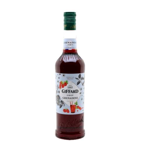 Grenadine Giffard - Grenadine syrup with brilliant colour in vivid red. Highly flavoured with the red fruit with accented tastes of raspberries blackberry and a slight vanilla finish.