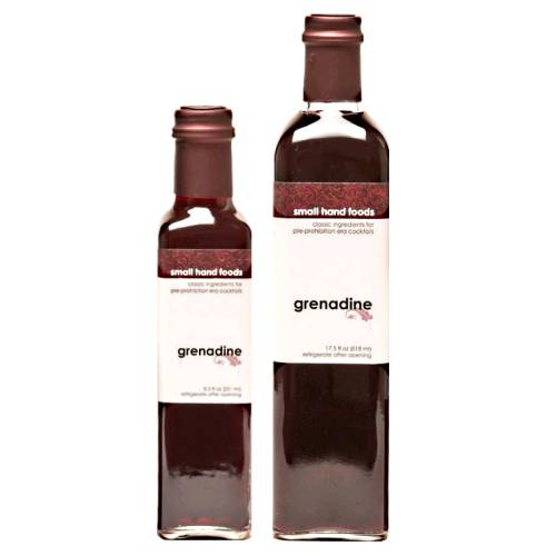 Grenadine Small Hand Foods - Small Hand Foods grenadine is made from pomegranates and cane sugar no water or other ingredients added. The bright acidity and tannic backbone of this syrup will transform any drink that uses it.