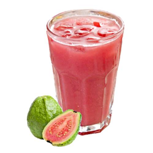 Juice from the tropical fruits guava pulped a made into a fine juice.